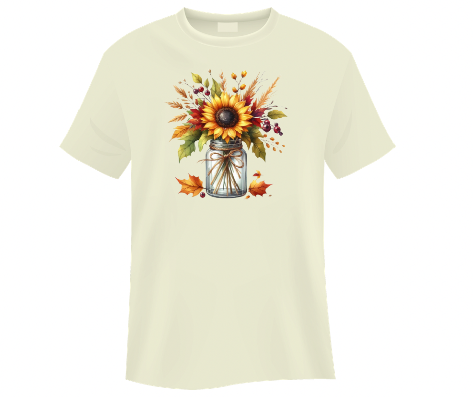 Mason Jar Sunflower Floral Bouquet