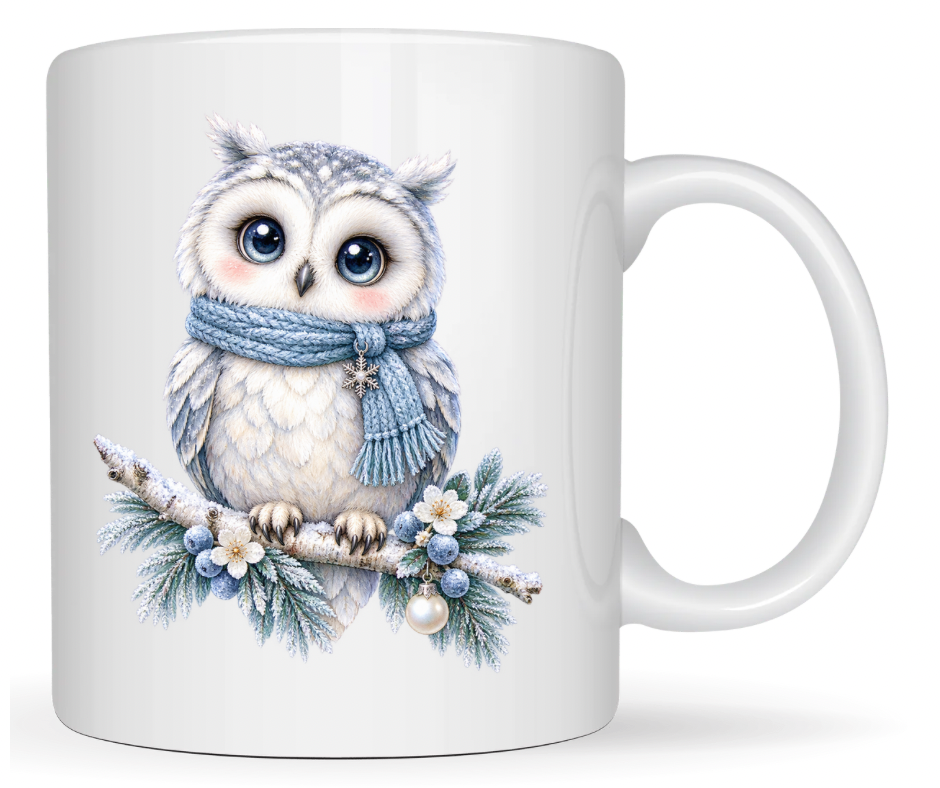 Cozy Winter Snowman & Owl PNG Bundle – 2 Designs Digital Download