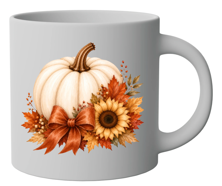 Cream Pumpkin PNG Bundle – 5 Fall Designs Digital Download