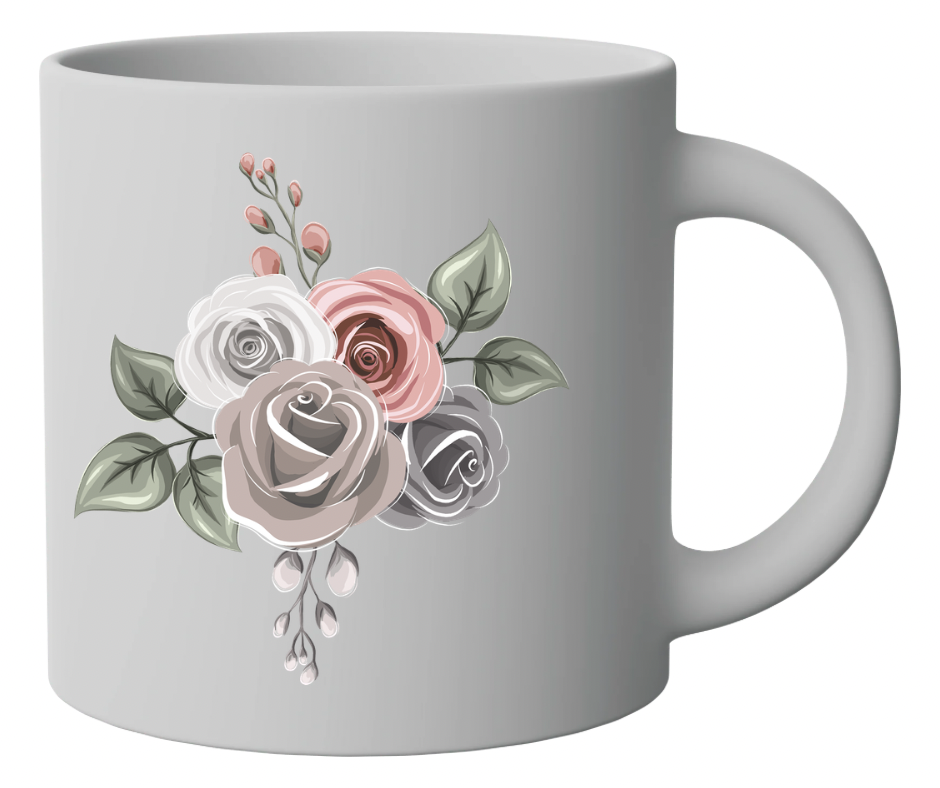 Neutral Rose Floral 3 Design Bundle