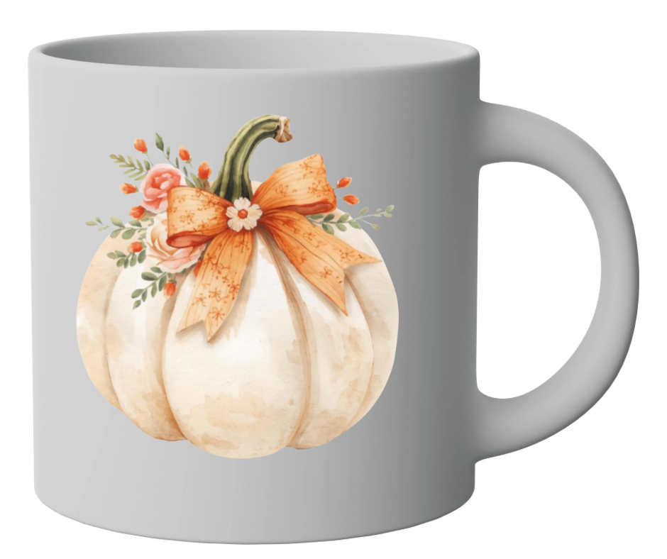 Cream Pumpkin with Bow PNG Bundle – 3 Fall Designs Digital Download