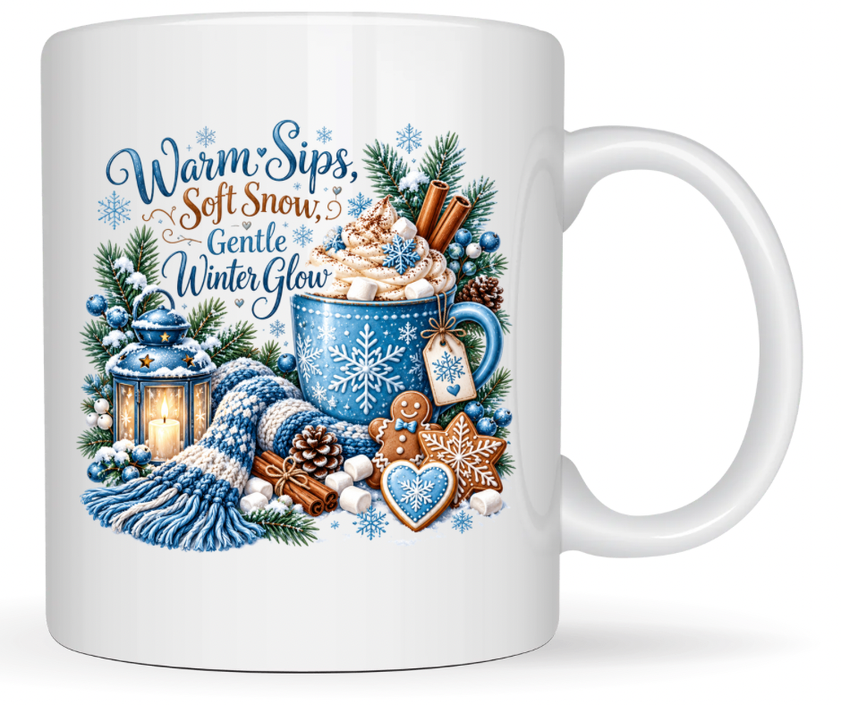 Warm Sips, Soft Snow, Winter Glow PNG – Digital Download