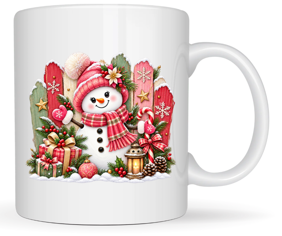 Cheerful Winter Snowman – Single PNG Digital Download