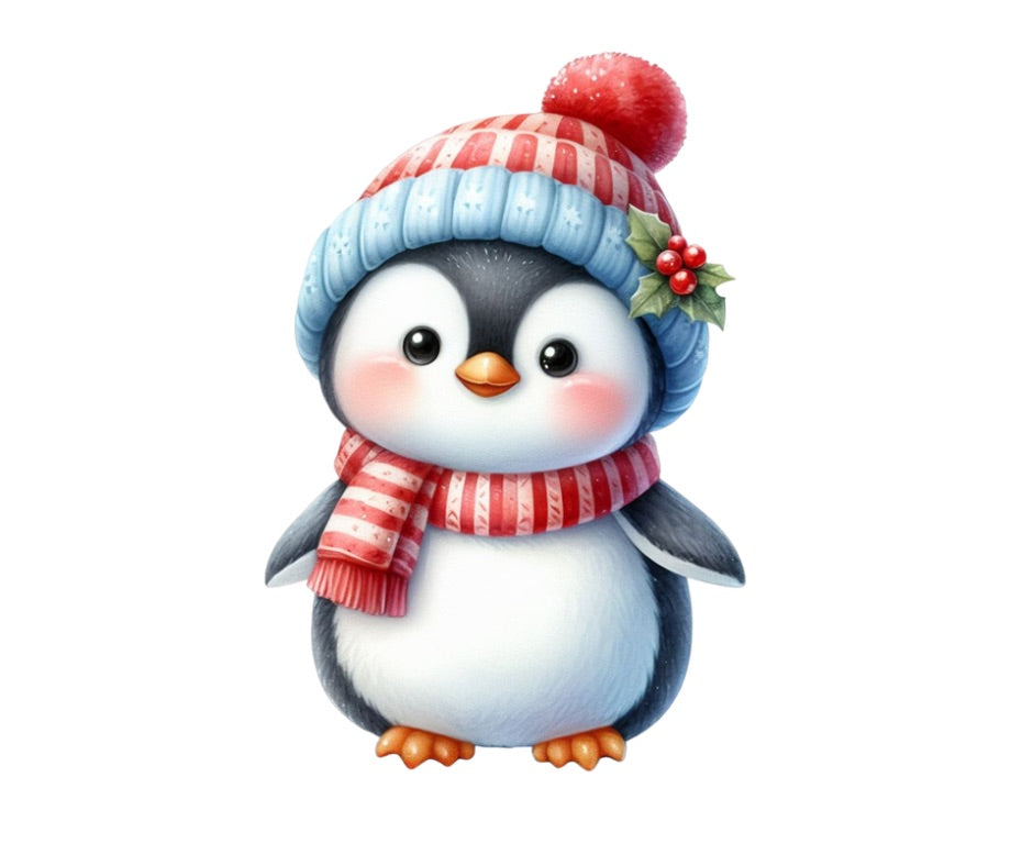 Cozy Winter Penguin Bundle – 9pc Design Digital Download