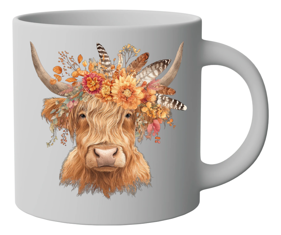 Fall Highland Cow – Digital PNG Download