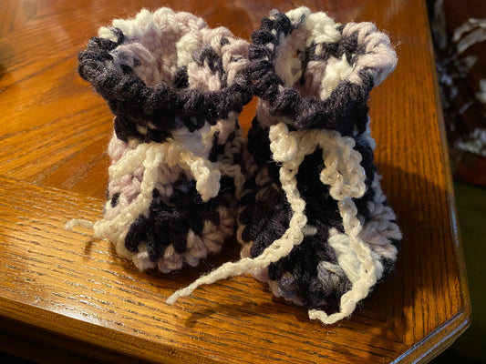 Handmade Crocheted Baby Booties — Soft, Sweet & Stitched with Love from Nana HQ