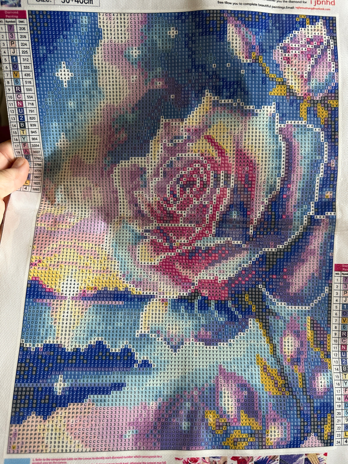 Beach Rose Diamond Art Kit – 30x40cm Round Drill
