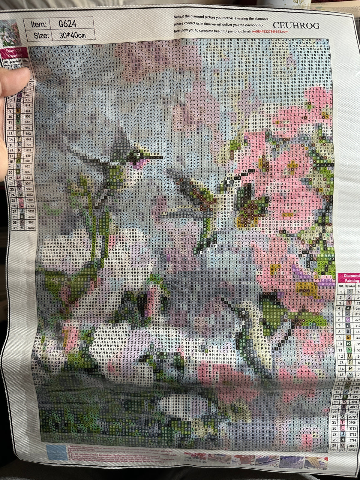 Hummingbirds & Flowers Round Diamond Art Kit – 30 × 40 cm