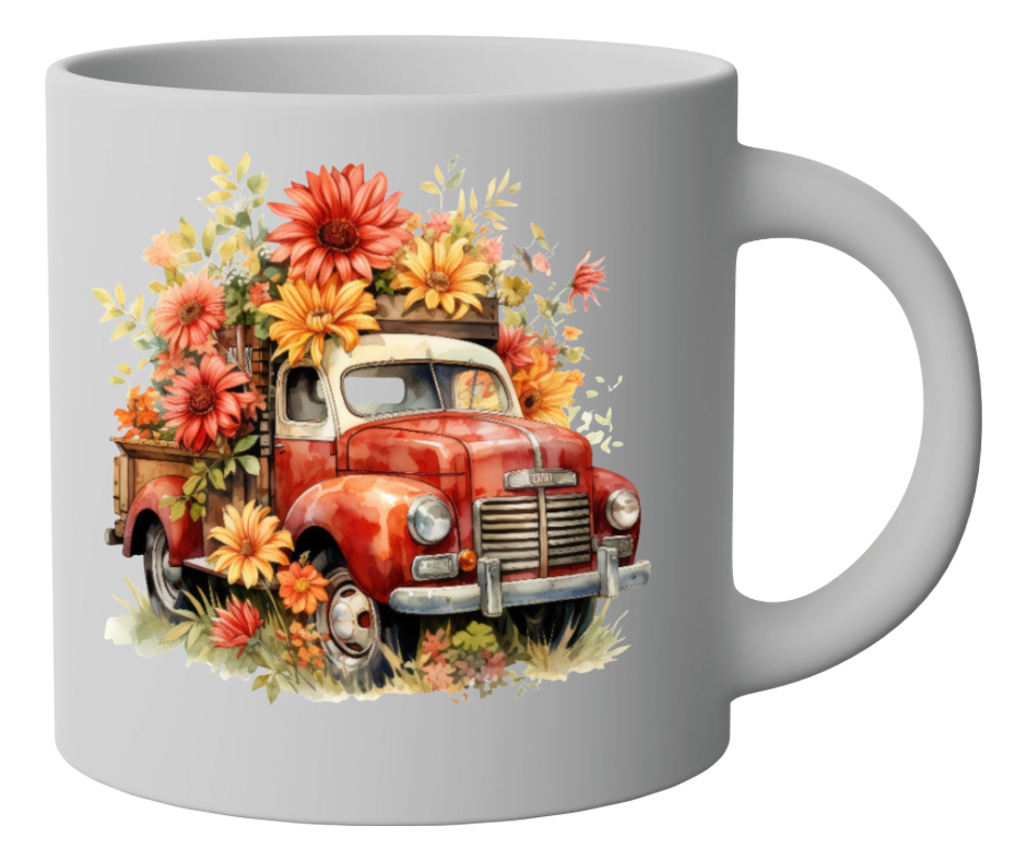 Fall Floral Truck Bouquet Bundle – 5 PNG Digital Downloads