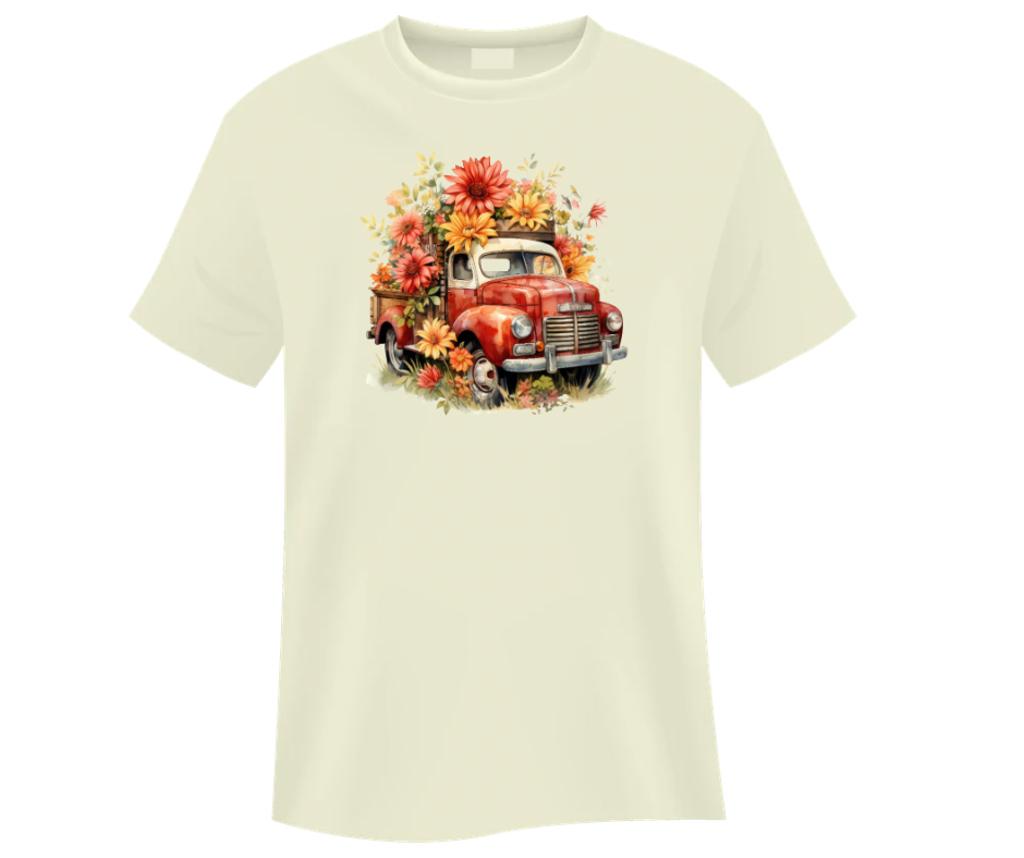 Fall Floral Truck Bouquet Bundle – 5 PNG Digital Downloads