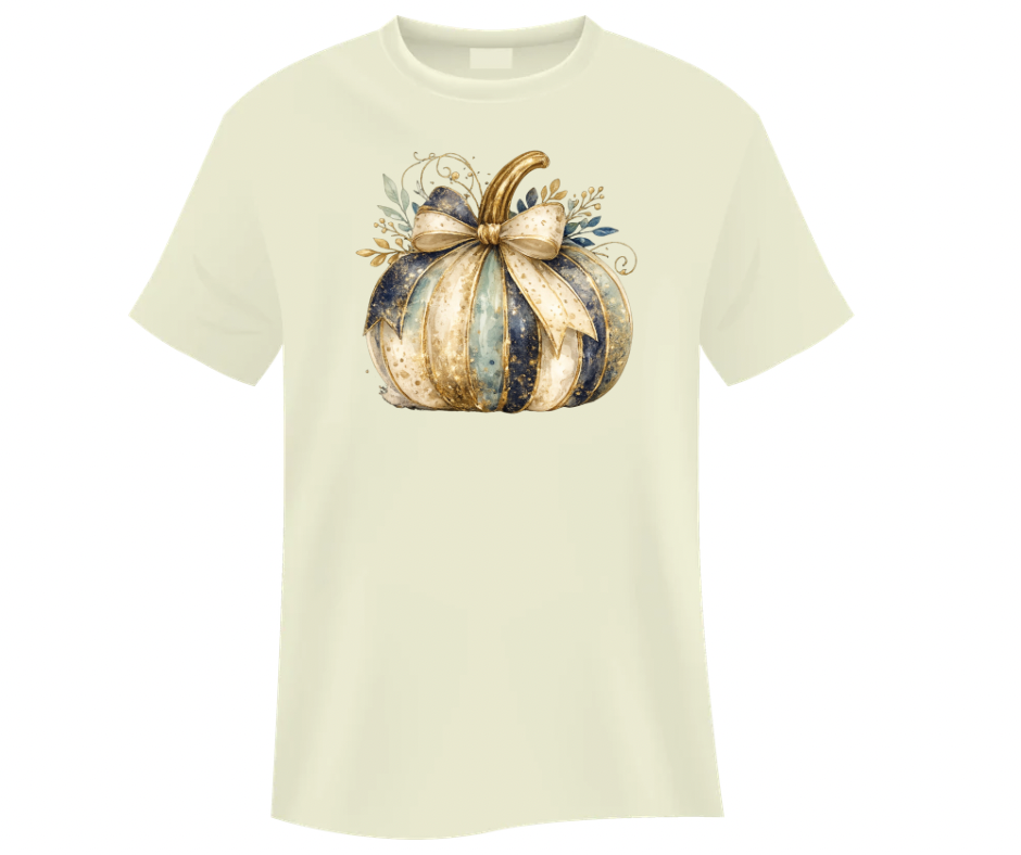 Beautiful Coquette Pumpkin Navy Gold Glam Digital Download