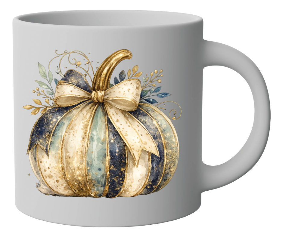 Beautiful Coquette Pumpkin Navy Gold Glam Digital Download