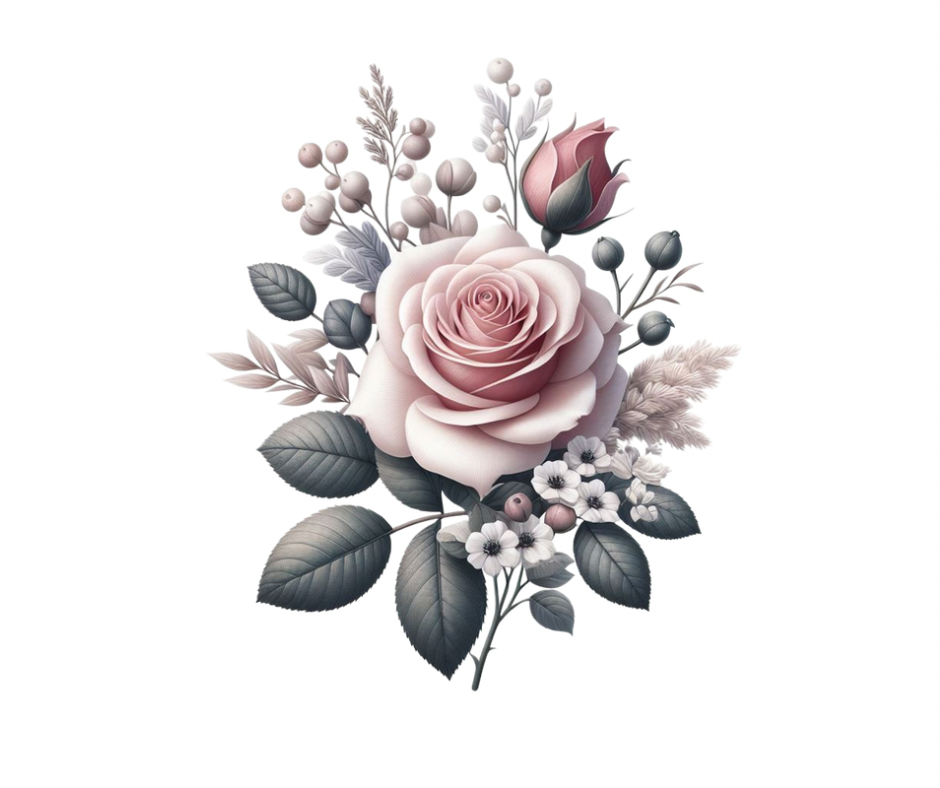 28-Piece Fall & Winter Rose Floral Sublimation Bundle