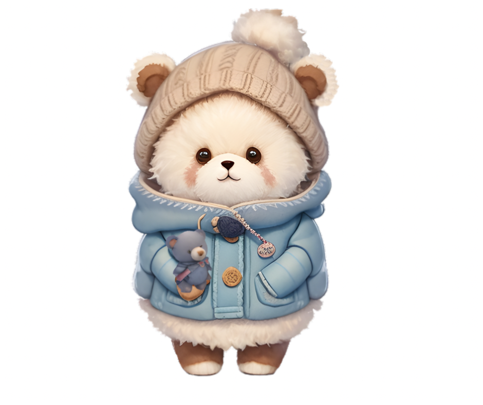 19-Piece Cozy Winter Bear Sublimation Bundle