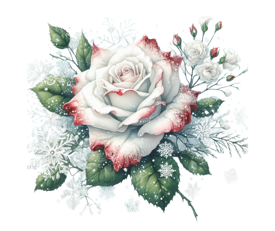 28-Piece Fall & Winter Rose Floral Sublimation Bundle