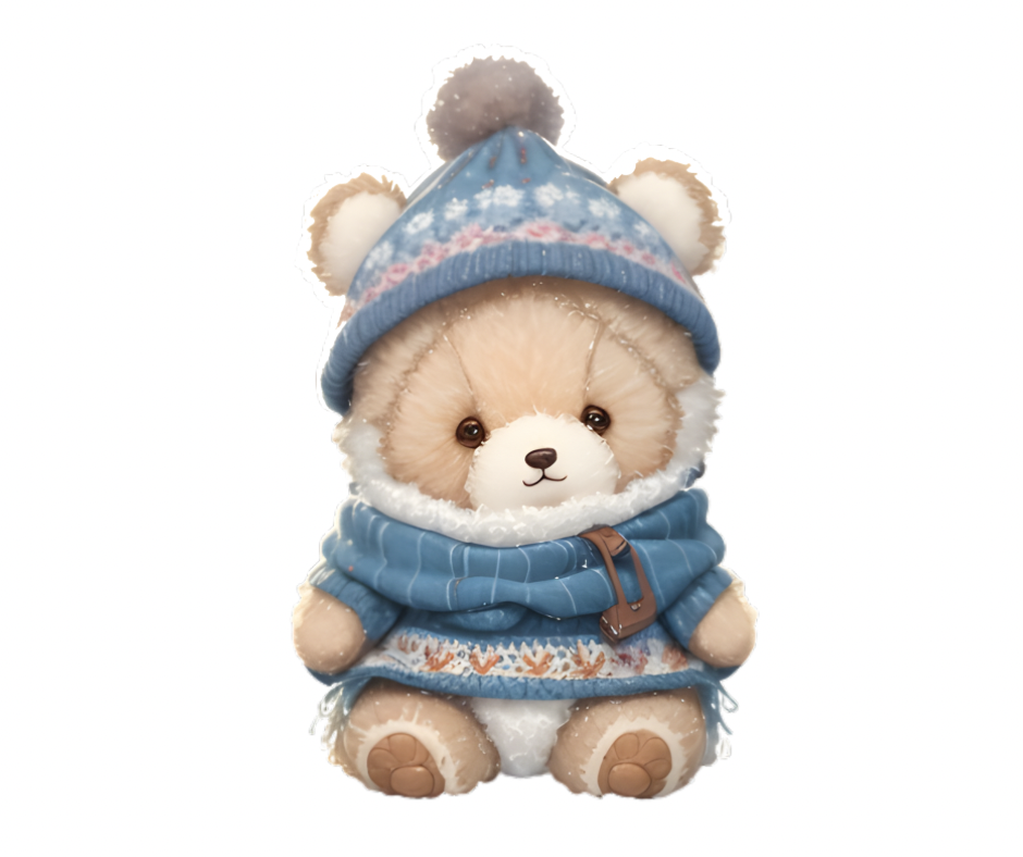 19-Piece Cozy Winter Bear Sublimation Bundle