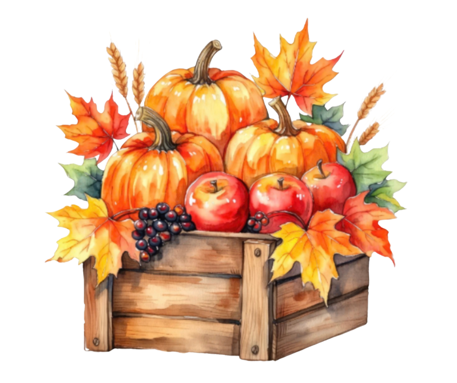 Fall Watercolor PNG Bundle – 7 Autumn Designs Digital Download