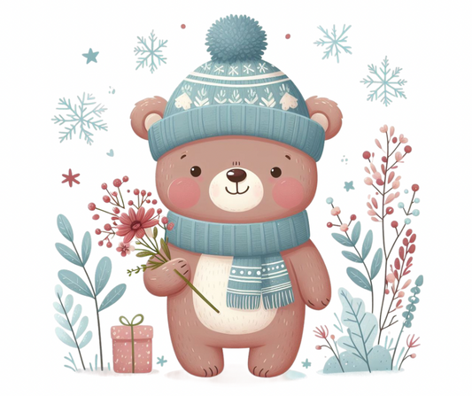 Cozy Winter Bears 9 PNG Bundle – Digital Download