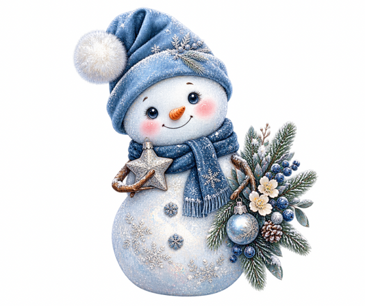 Cozy Winter Snowman & Owl PNG Bundle – 2 Designs Digital Download