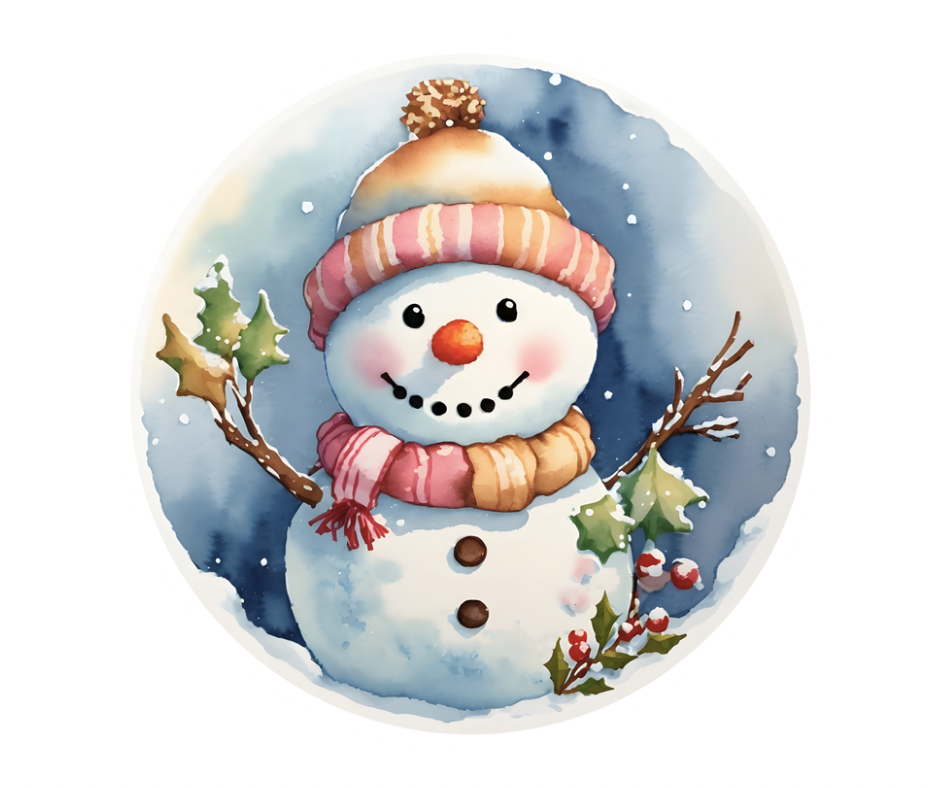 Cozy Winter Snowman 7 Design Bundle