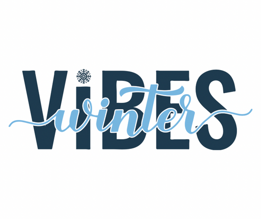 Winter Vibes Snowflake Sublimation Design