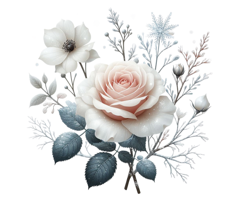 28-Piece Fall & Winter Rose Floral Sublimation Bundle