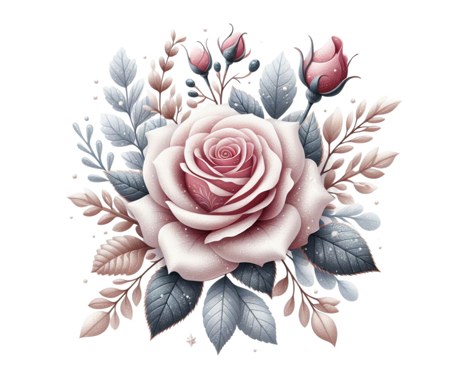 28-Piece Fall & Winter Rose Floral Sublimation Bundle