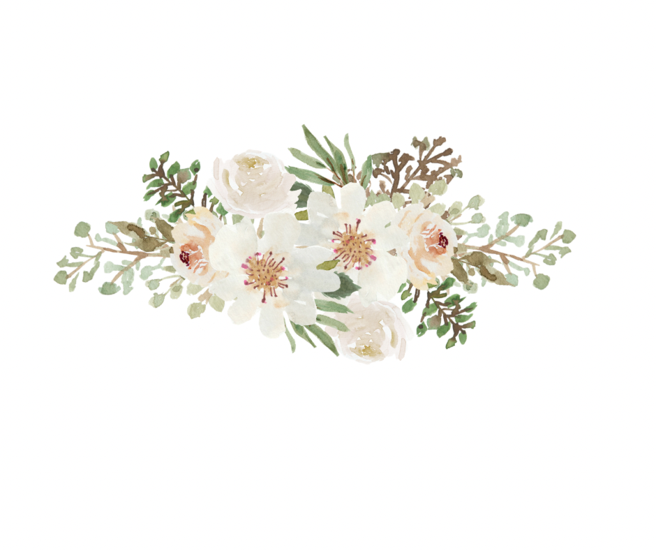 Elegant White Floral 5 PNG Bundle – Digital Download