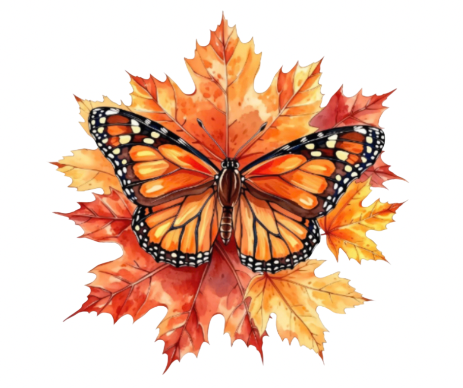 Fall Watercolor PNG Bundle – 7 Autumn Designs Digital Download