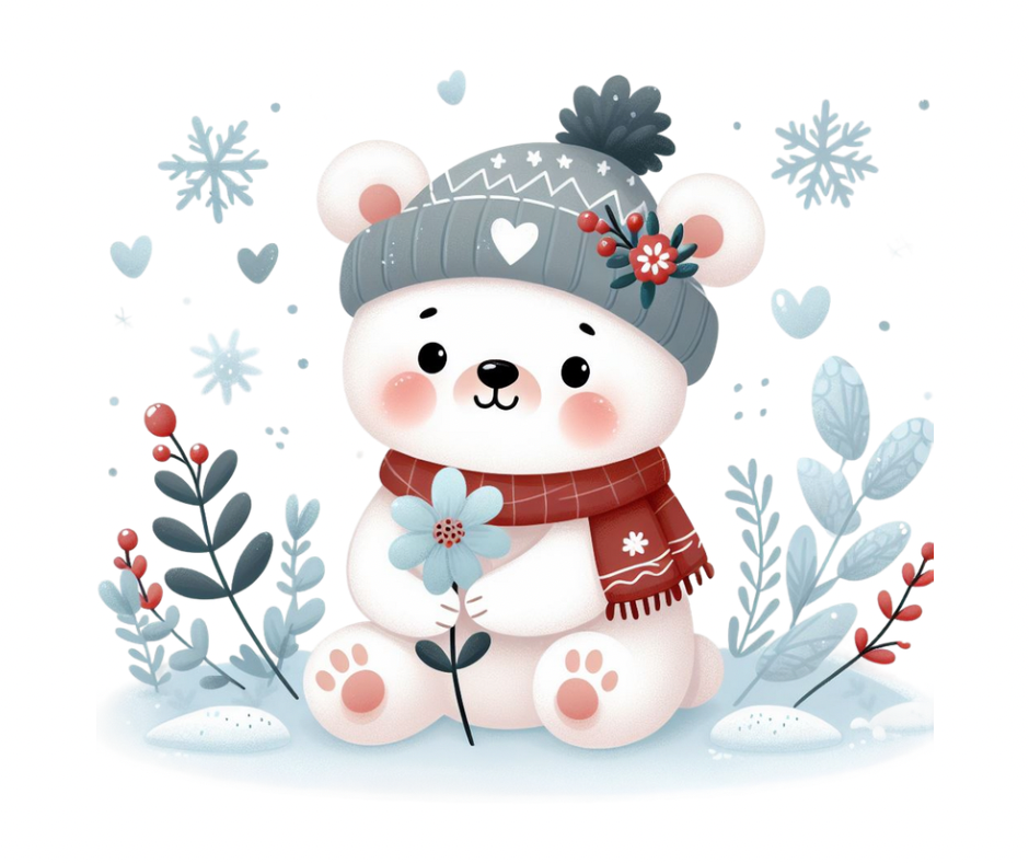 Cozy Winter Bears 9 PNG Bundle – Digital Download