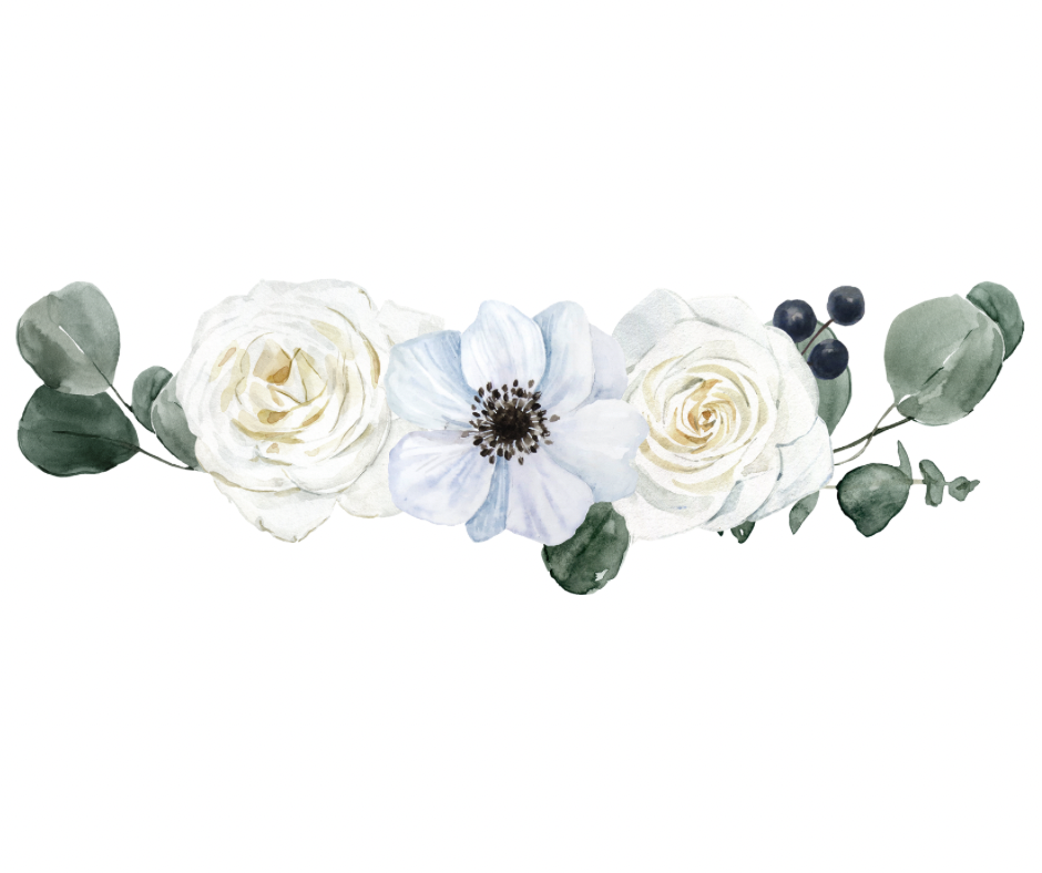 5-Piece Winter White Floral Sublimation Bundle