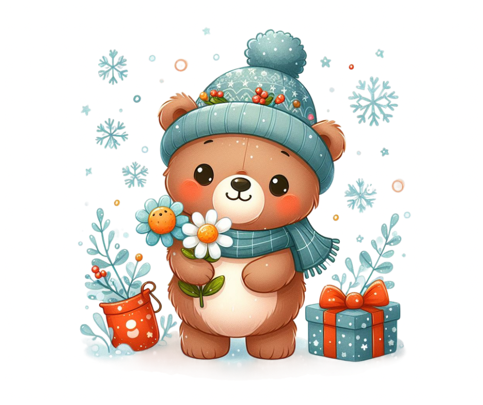 Cozy Winter Bears 9 PNG Bundle – Digital Download