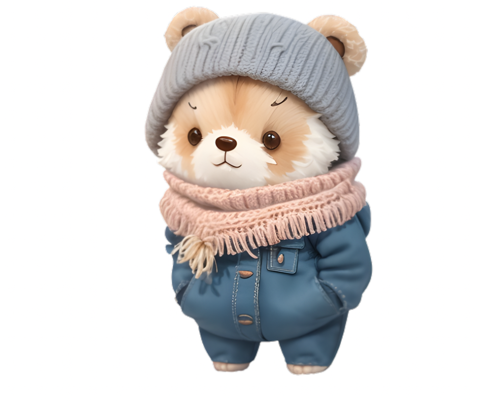 19-Piece Cozy Winter Bear Sublimation Bundle