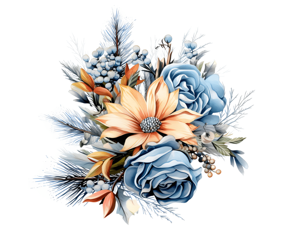 8-Piece Fall & Winter Floral Sublimation Bundle