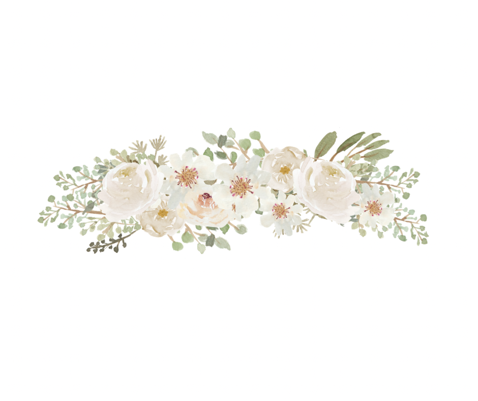 Elegant White Floral 5 PNG Bundle – Digital Download