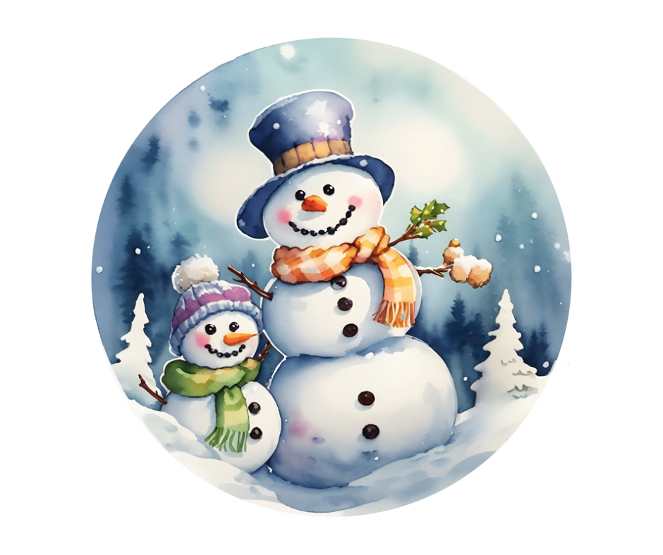 Cozy Winter Snowman 7 Design Bundle