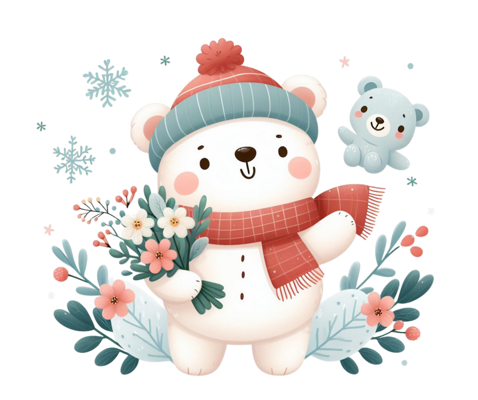 Cozy Winter Bears 9 PNG Bundle – Digital Download
