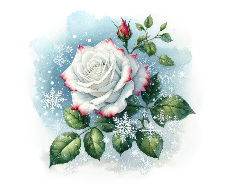 28-Piece Fall & Winter Rose Floral Sublimation Bundle