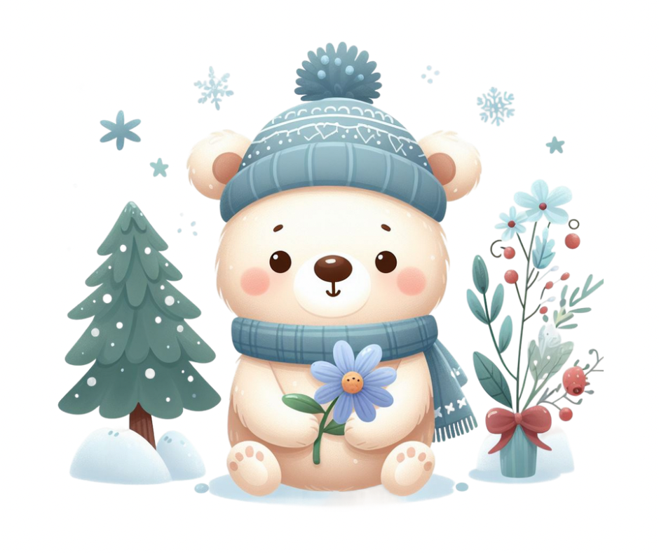 Cozy Winter Bears 9 PNG Bundle – Digital Download
