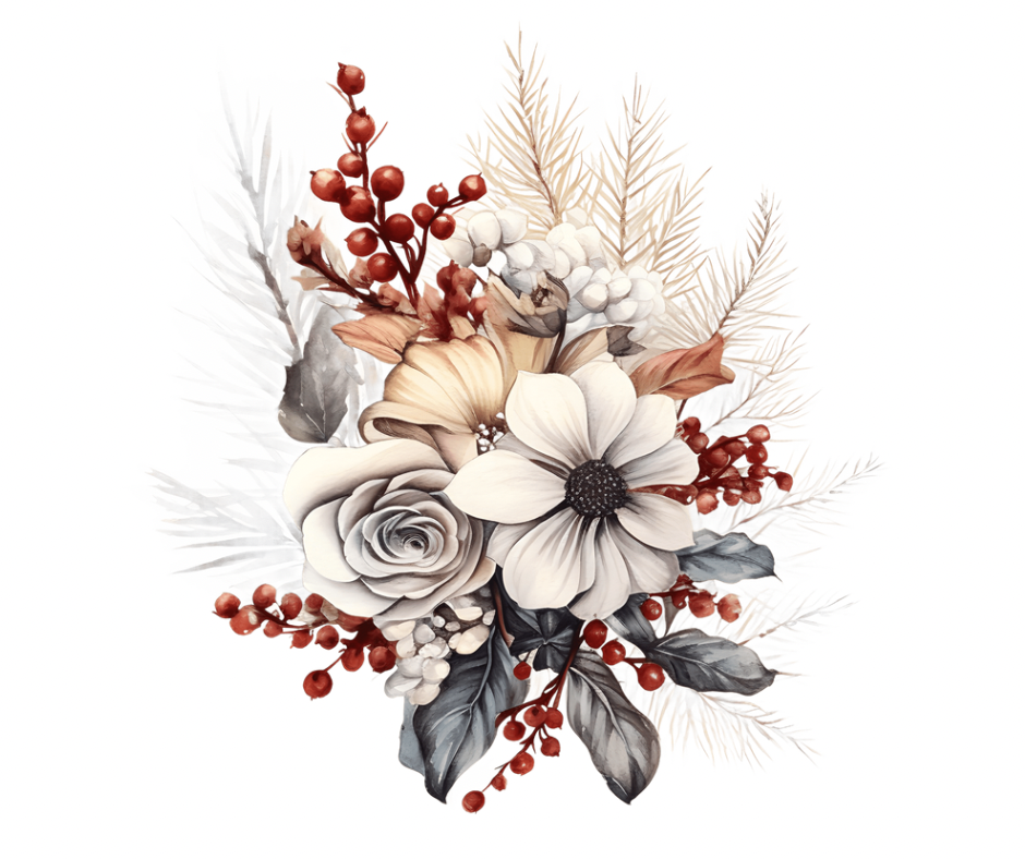 8-Piece Fall & Winter Floral Sublimation Bundle