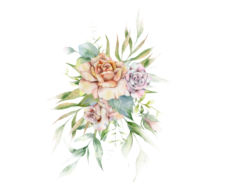 5-Piece Watercolor Floral Sublimation Bundle