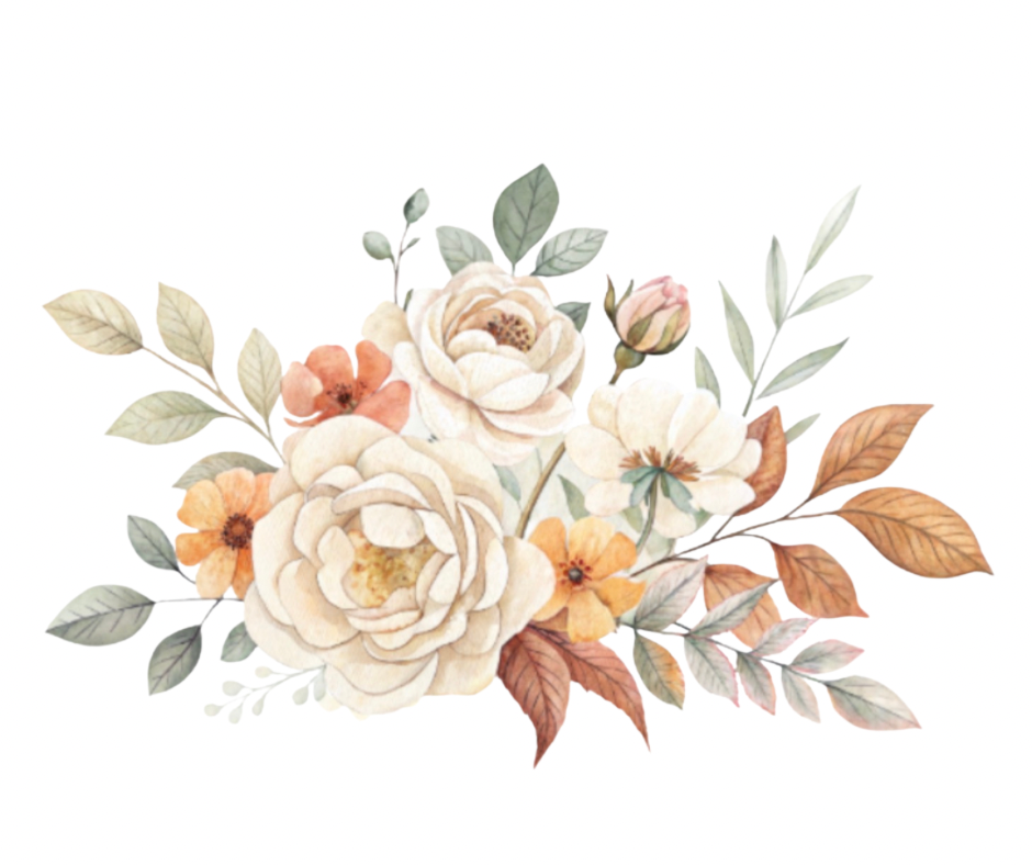 Soft Fall Floral & Pumpkin PNG Bundle – 7 Designs Digital Download