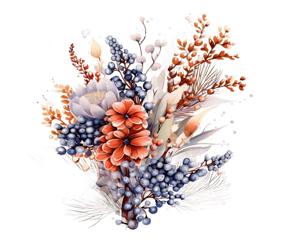 8-Piece Fall & Winter Floral Sublimation Bundle