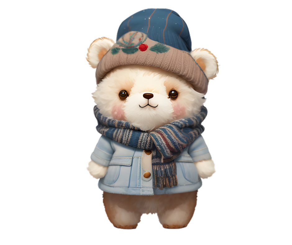 19-Piece Cozy Winter Bear Sublimation Bundle
