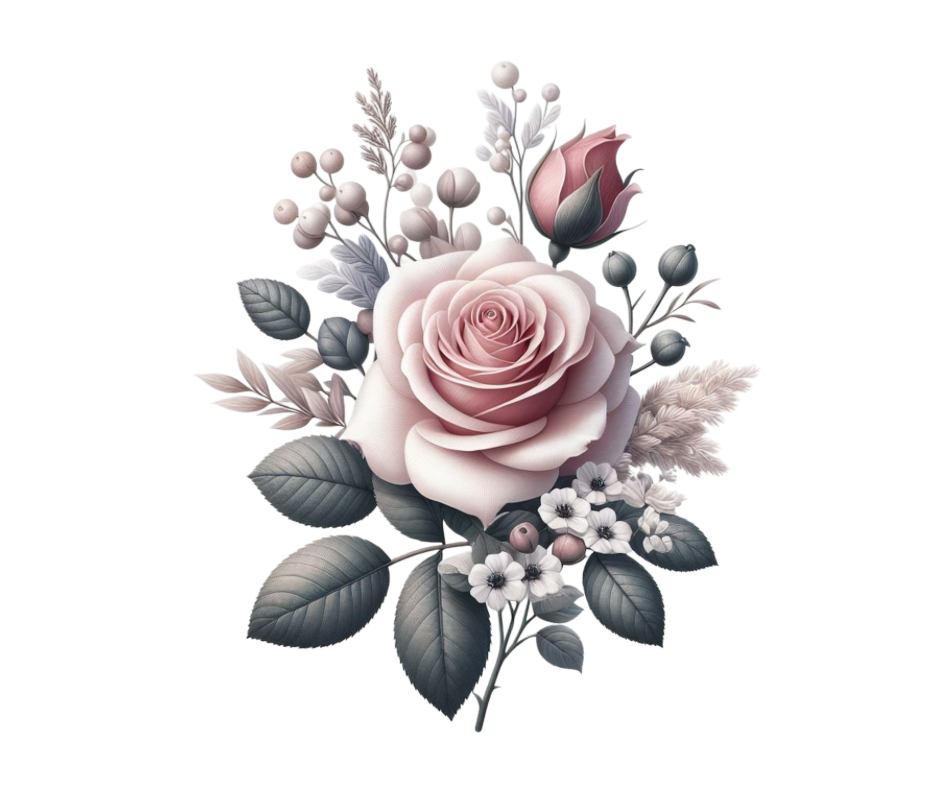28-Piece Fall & Winter Rose Floral Sublimation Bundle
