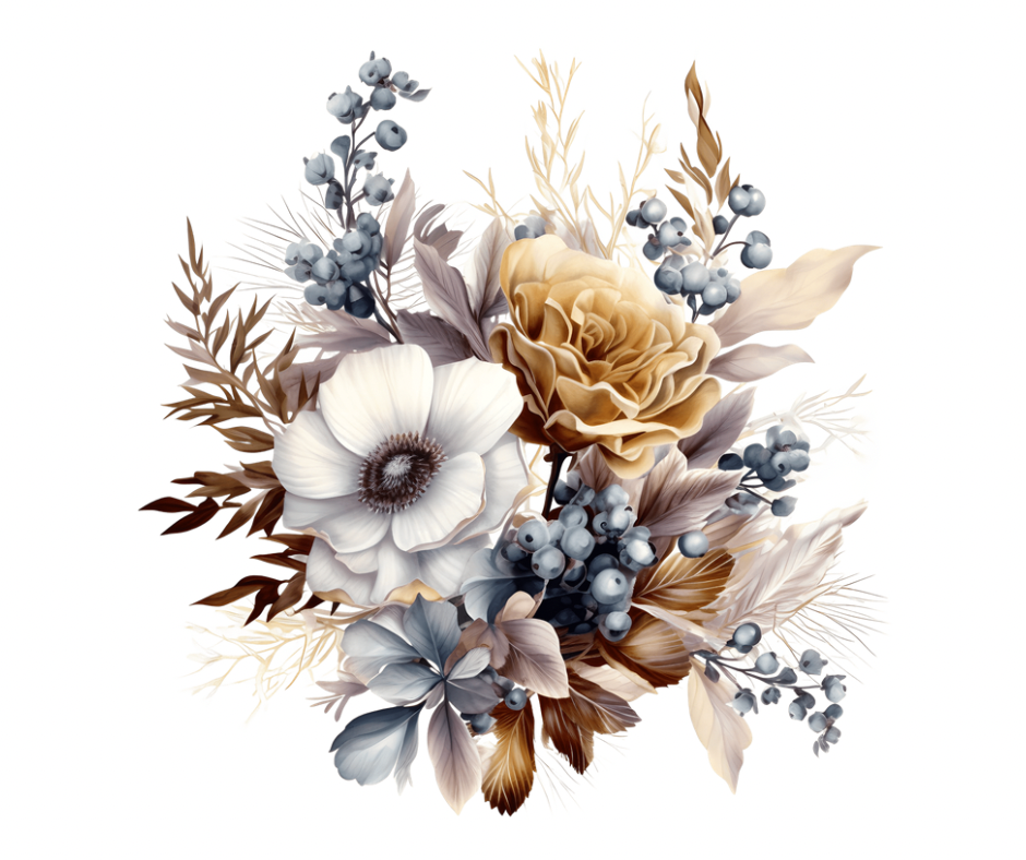 8-Piece Fall & Winter Floral Sublimation Bundle