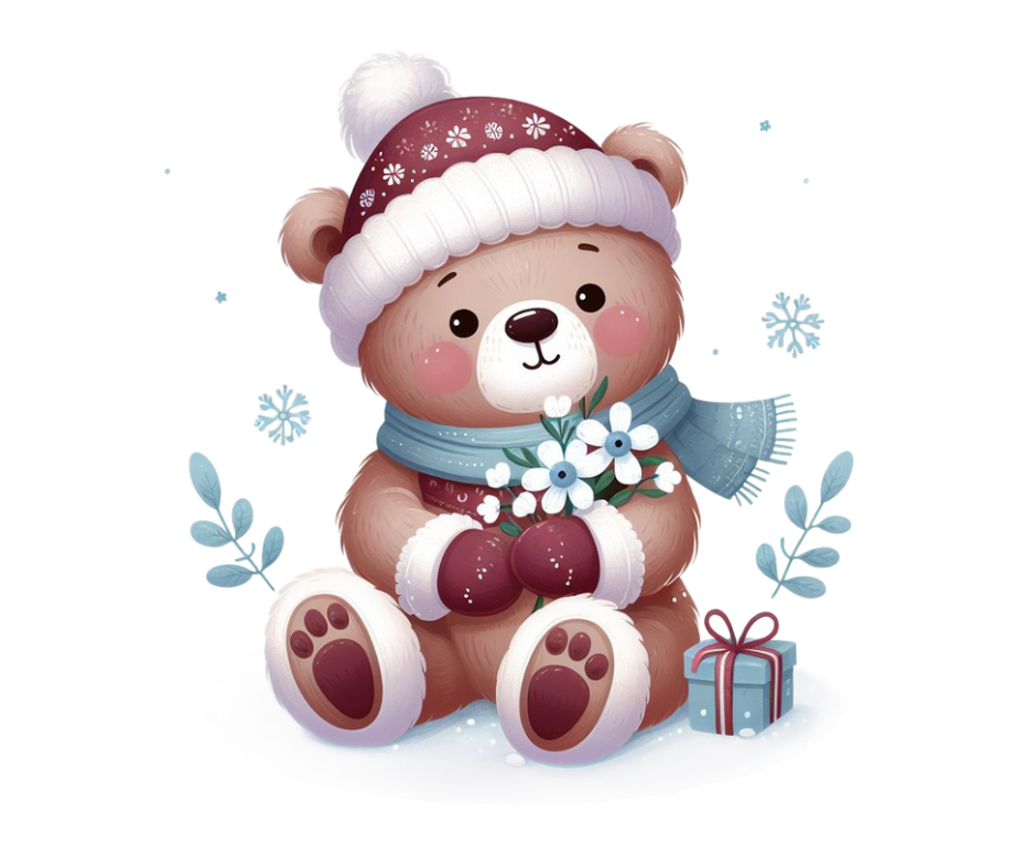 Cozy Winter Bears 9 PNG Bundle – Digital Download