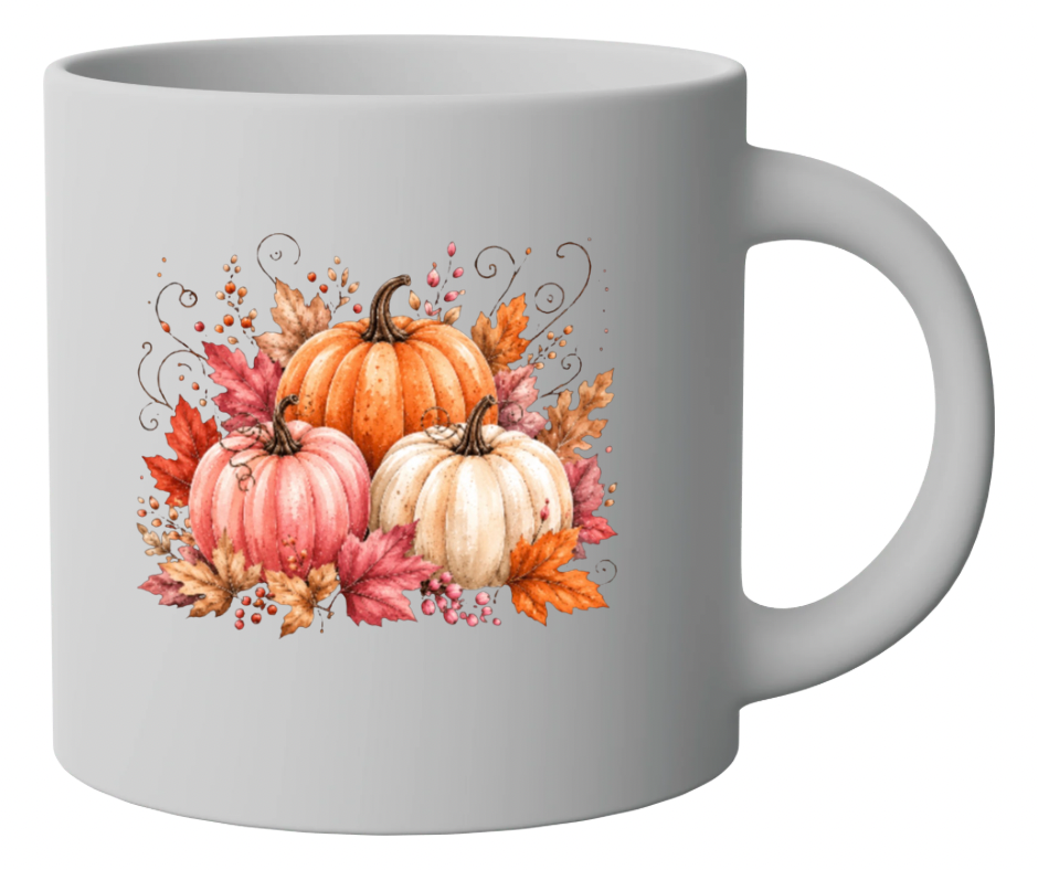 Watercolor Pumpkin Trio PNG Digital Download – Fall Autumn Design