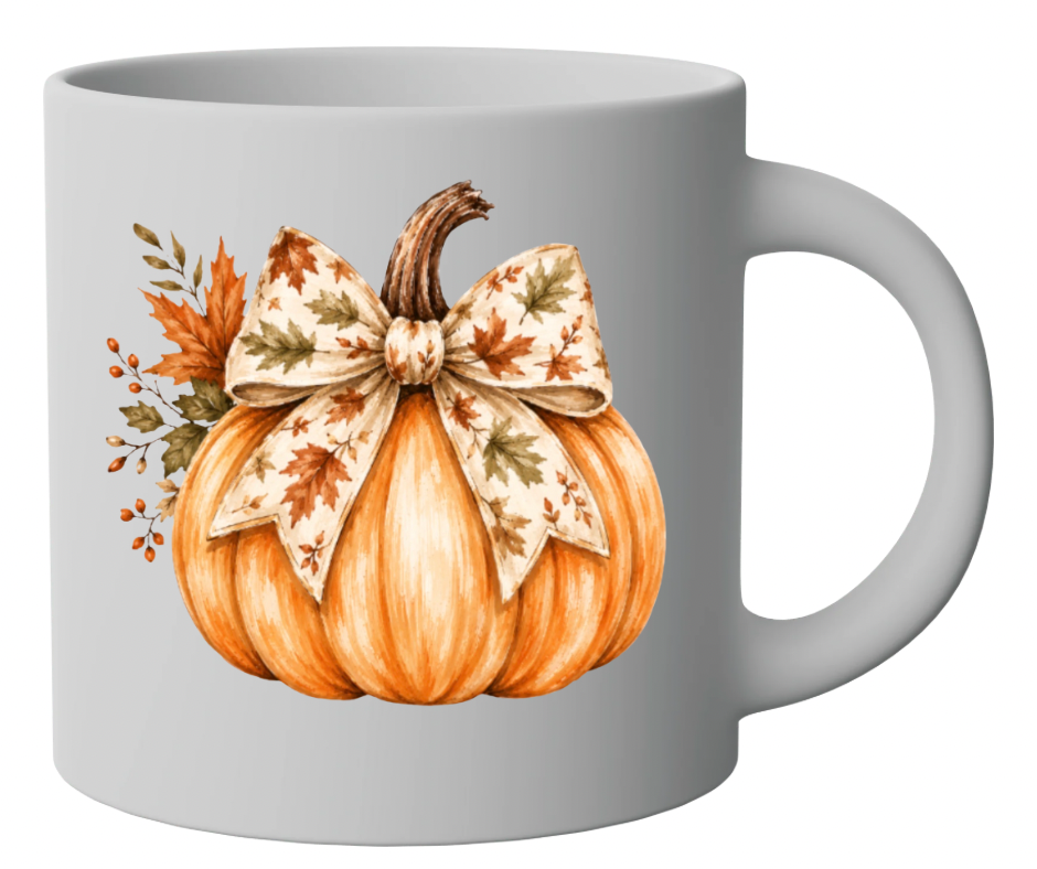 Pumpkin with Bow PNG Bundle – 4 Fall Designs Digital Download