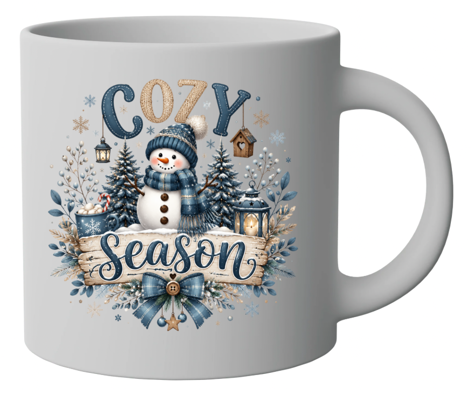 Cozy Season Snowman Winter Sublimation Design